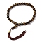 Natural Tiger Eye Beads Stretch Bracelets, Inner Diameter: 4-1/2 inch(11.3cm)