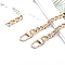 Metal Bag Chain Handle, Purse Chains for Hand Woven Bag Accessories, Light Gold, 1000mm