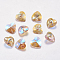 Faceted Glass Rhinestone Charms, Imitation Austrian Crystal, Heart, Light Rose, 14x14x8mm, Hole: 1.6mm