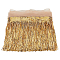 10 Yards Beading Sequins Polyester Tassel Ribbons, Garment Accessories, Gold, 13 inch(330mm)