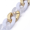 Handmade Acrylic Curb Chains AJEW-JB00628-01-3