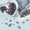SUNNYCLUE 60Pcs 3 Size Rainbow Color 304 Stainless Steel Lobster Claw Clasps FIND-SC0003-41-4