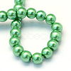 Baking Painted Pearlized Glass Pearl Round Beads Strands X-HY-Q330-8mm-69-4