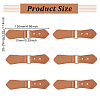 Fingerinspire 6 Sets PU Imitation Leather Sew on Toggle Buckles FIND-FG0001-83-2