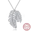 925 Sterling Silver Pendant Necklaces NJEW-BB30226-1