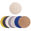 8Pcs 8 Colors Cotton Thread Weave Hot Pot Holders DIY-SZ0003-67-1