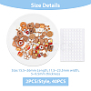 SUPERFINDINGS 40Pcs 20 Styles Opaque Resin Decoden Cabochons RESI-FH0001-13-2