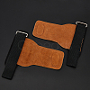 Velvet leather & Polyester Exercise Hand Protector AJEW-WH0165-44-4