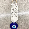 Cotton Cord Macrame Woven Wall Hanging EVIL-PW0002-19-5