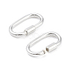 925 Sterling Silver Locking Carabiner Clasps STER-K173-20S-2