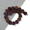 Electroplated Natural Druzy Agate Beads Strands G-M433-01E-2