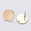 Brass Stud Earring Findings X-KK-T049-10G-NF-2