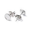 304 Stainless Steel Stud Earring Finding EJEW-I285-41P-2