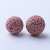 Unwaxed Natural Lava Rock Beads G-F325-16mm-19-1