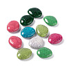 Crackle Opaque Acrylic Beads OACR-C006-30-1