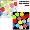 CHGCRAFT 16Pcs 8 Colors Synthetic Luminous Stone Pendants G-CA0001-69-3