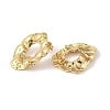 304 Stainless Steel Irregular Ring Stud Earrings for Women EJEW-B048-03G-2