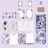 Flower Scrapbook Paper Pads & Stickers & Envelope Set PW-WG11847-04-1