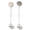 Iron with ABS Imitation Pearl Hair Stick Findings MAK-K021-04P-2