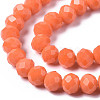 Opaque Solid Color Glass Beads Strands EGLA-A034-P6mm-D20-3