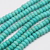 Synthetic Turquoise Beads Strands X-TURQ-G109-4x2mm-06-1