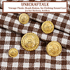 Unicraftale 60Pcs 5 Style Vintage Plastic Shank Button BUTT-UN0001-16-4