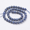 Natural Lapis Lazuli Beads Strands G-J376-52-8mm-2