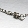 304 Stainless Steel European Round Snake Chains Bracelets STAS-J015-08-2