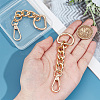 Unicraftale 2Pcs Aluminum & Iron & Zinc Alloy Oval Link Purse Strap Extenders FIND-UN0003-19KCG-5