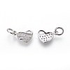 Eco-Friendly Brass Micro Pave Cubic Zirconia Charms ZIRC-J021-16P-RS-2