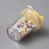 Transparent Resin Cat Ear Bottle Pendants RESI-WH0021-65A-2