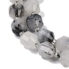 Natural Black Rutilated Quartz Beads Strands G-O201B-136G-3