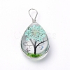 Transparent Glass Pendants GLAA-SZC0001-01A-2