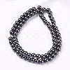 Magnetic Synthetic Hematite Beads Strands X-G-Q893-6mm-2