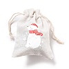 Christmas Cotton Cloth Storage Pouches ABAG-M004-02E-3