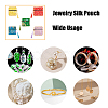  14Pcs 14 Colors Chinese Brocade Tassel Zipper Jewelry Bag Gift Pouch ABAG-NB0001-21-6