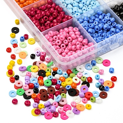 DIY Heishi & Seed Beads Making Finding Kit DIY-YW0005-40-1