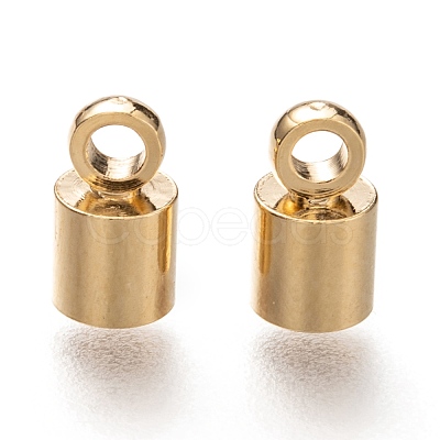 Brass Cord Ends KK-H759-41B-G-1