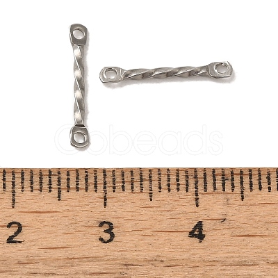 Non-Tarnish 304 Stainless Steel Connector Charms STAS-Q323-02C-P-1