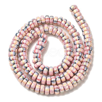 Handmade Polymer Clay Beads Strands CLAY-H006-03B-1