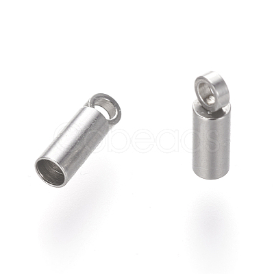 Tarnish Resistant 201 Stainless Steel Cord Ends STAS-E136-66-1