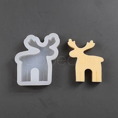 DIY Silhouette Silicone Christmas Theme Candle Molds CAND-PW0013-15B-1