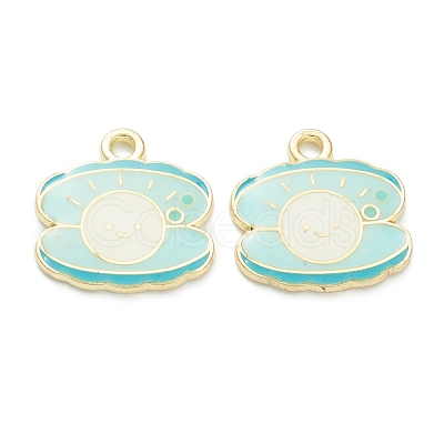 Alloy Enamel Pendants ENAM-I051-09LG-04-1