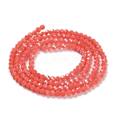 Electroplate Opaque Glass Beads Strands EGLA-A035-P3mm-A34-1