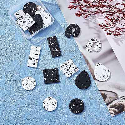 20Pcs 10 Style Acrylic Pendants SACR-SZ0001-16-1