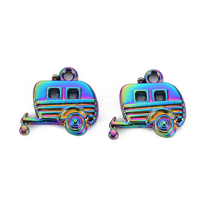 Rainbow Color Alloy Pendants PALLOY-S180-114-NR-1