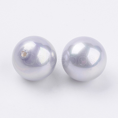 Shell Pearl Half Drilled Beads BSHE-G015-14mm-04D-1