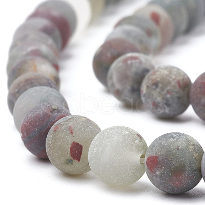 Natural African Bloodstone Beads Strands G-T106-153-1