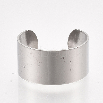 304 Stainless Steel Cuff Rings X-STAS-T045-22B-P-1