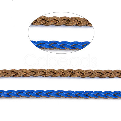 Braided PU Leather Cords LC-S018-10F-1